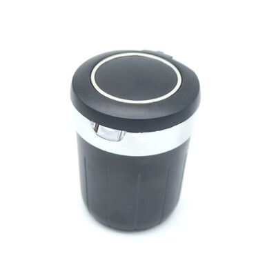 

enjoy free YH37 LED car ashtray anti-flame retardant car ashtray colorful neon universal ashtray black heightening