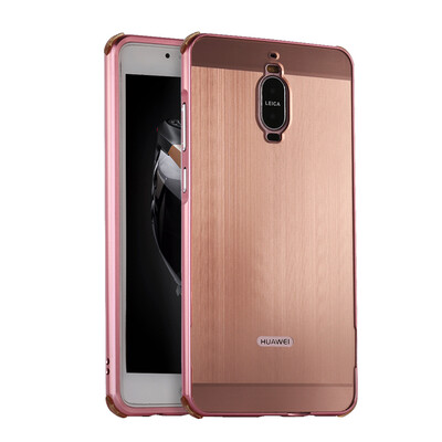 

Luxury Case for Huawei Mate 9 Pro Aluminum BumperAcrylic Panel Back Glossy Business Cover for Huawei Mate 9 Pro