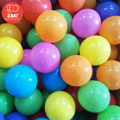 

zak! Children's Sea Ball Net Bag 5.5cm (100 Pack) Thicken colorful ocean ball fitness toys can be placed in the fence game room Swimming pool