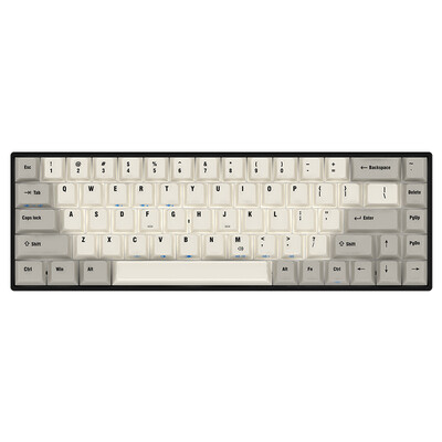 

АККО MAXKEY TADA68 PRO двухрежимный беспроводной Bluetooth ретро серый серебро черный механический вал клавиатуры