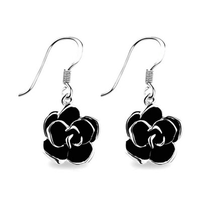 

Yoursfs® 18K White Gold Plated Rose Style Hook Earrings