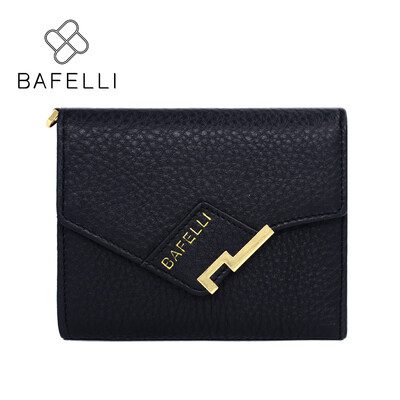 

BAFELLI 2017 Autumn&winter Genuine Leather short wallet new simple women wallets business hasp famous brands women wallet