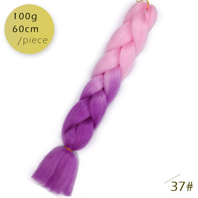 

AISI HAIR 100g / pcs 24inch   Kanekalon гигантский   косы Волосыломбер Две тонныЦветные синтетические волосы для кукол Вязание крю