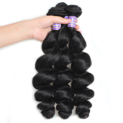 

Hot 7A Malaysian Loose Wave Virgin Hair 3 Bundle Deals ALLove Hair Products Human Hair Soft Loose Wave Malaysian Hair Weave Bundle