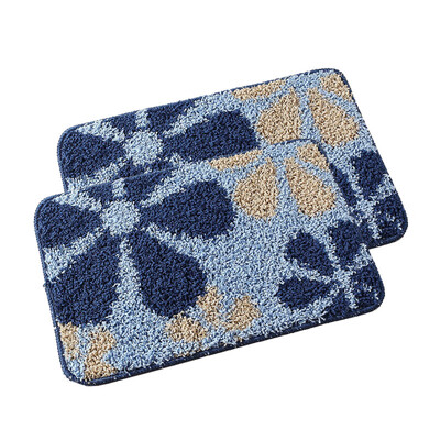 

Suarte 2 loaded lyrical simple non-slip mat door mat foot pad surface wear-resistant dirt 4060cm Milan flowers