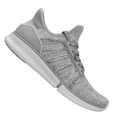 

XIAOMI MIJIA Sneakers Casual Sports Mens Shoes One-Piece High-Elastic Knitted Fishbone Arch Lock Shoes Light Gray 43