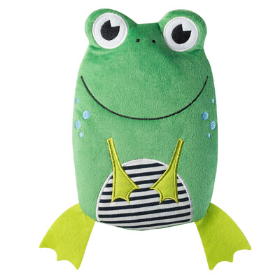 

Hugo Frosch немецкого импорт милого мультфильма лягушка куклы теплых сумки Рука Po кукла экологических оросительная вода заряд сантехнических руки мешок 0091