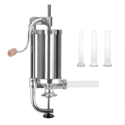 

1.2KG Homemade Sausage Meat Stuffer Stainless Steel Manual Vertical Sausage Filling Machine Kitchen Tool Sausage Maker