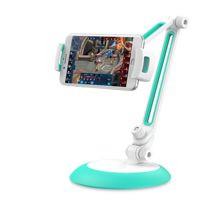 

Tulas TORRAS phone bracket lazy iPad tablet stand desktop pedestal simple sucker Apple Android mobile phone universal live racking clip white with blue