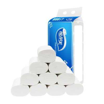 

Jingdong supermarket Weiermei coreless paper wire tough series of native wood pulp 4 layers 100 grams of toilet paper 10 volumes