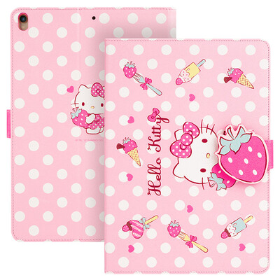 

Hello Kitty Apple iPad Pro105-inch protective sleeve tablet cartoon holster cute stand protective shell smart sleeping set Strawberry Hello Kitty