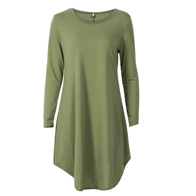 

Women Casual Long Sleeve Jumper Pullover Sweatshirt Top Shirt Blouse Mini Dress