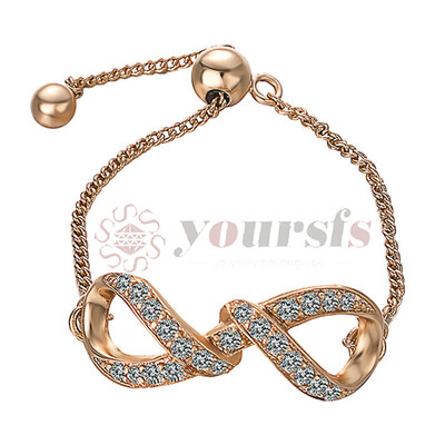 

Yoursfs Bow knot ring & Clear Cubic Zirconia Love Knot Promise CZ Finger Ring for girl