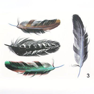

LMA Loma Personality 3D Sticker Color Feather Car Sticker