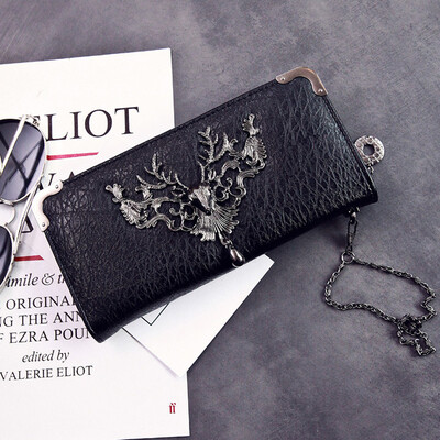 

DALFR PU Leather Wallet Womens Leather Purses Ladies Designer Clutches Bag Women Luxury Handbags Women Bags Designer