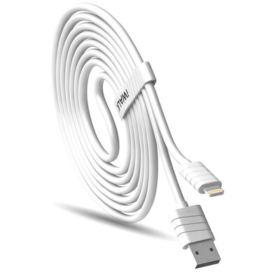 

iWALK EVO CST003iL Apple Data Charger White Apple MFI Certified 2m Fast Charger Apple 5 Dedicated Charging Cable Supports Data Transfer