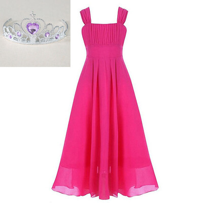 

9Colors Girls Princess Dress Teenage kids Weddings Clothes Evening Formal Gown Party Clothing