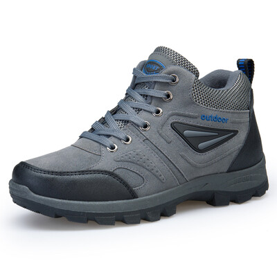 

Mrzuo Autumn&winter men plus cashmere warm outdoor hiking shoes