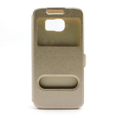 

Window Screen View Touch PU Leather Flip Stand Cover Case for Samsung Galaxy S6