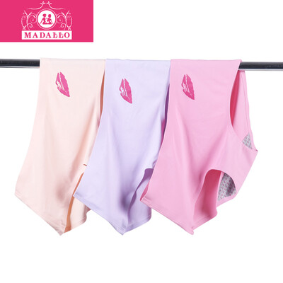 

Madallo(3) ladies underwear clear trousers panties women cotton sole in the waist without trace briefs