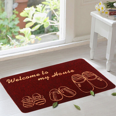 

[Супермаркет] Jingdong Европейского Зеленый камыш коврики тряпка домашнего коврик не скользит 40 * 60см красных туфель