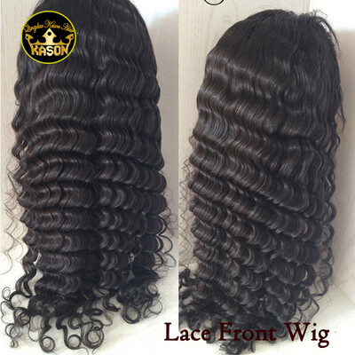 

Kason Brazilian Deep Wave Lace Front Wig 8A Virgin Brazilian Hair Human Lace Front Wig Deep Wave Lace Wig With Baby Hair