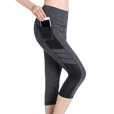 

Women s Workout Running High Waist Yoga Pants with Pockets Stretch Non See-though Fabric Leggings