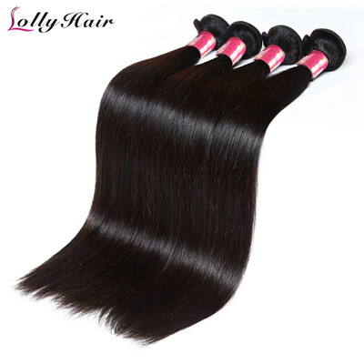 Peruvian Virgin Hair Straight 4 Bundles 7A Unprocessed Virgin Hair Peruvian Straight Hair Weave Bundles Human Hair Extensions