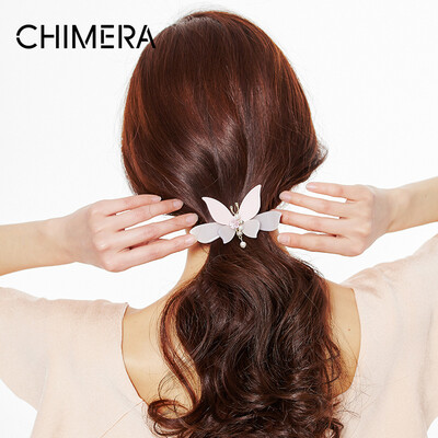 

Chimera (CHIMERA) Hair ornament Butterfly kiss medium size hair clip hairpin pink