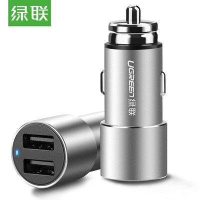 

Зеленый 3.6A двойной USB автомобильное зарядное устройство с быстрой rechargeyour головкой прикуривателем один для двух автомобилей вилки зарядного устройства подходит Huawei небольшого Миан Чжо Apple Tablet 2a 40919 серебра