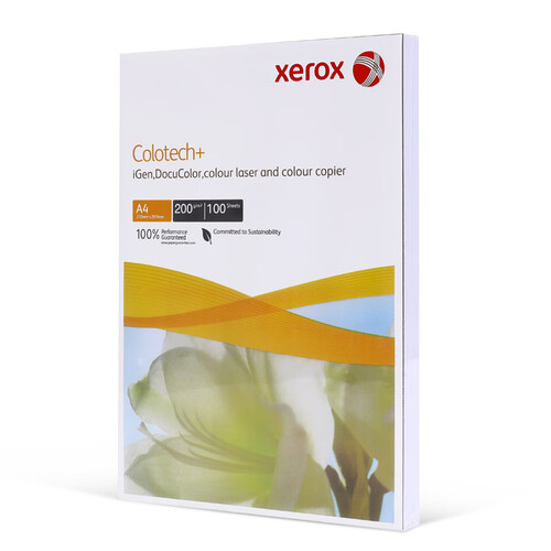施乐(Xerox)Colotech+彩激纸 200g A4  100张/包