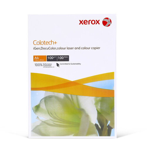 施乐(Xerox)Colotech+彩激纸 100g A4  100张/包