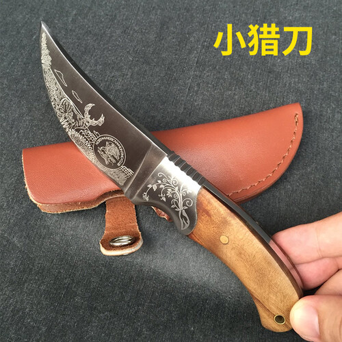冷钢小刀 送牛皮套 小刀宝剑嵩山宝剑刀剑手工艺短刀剑未开刃