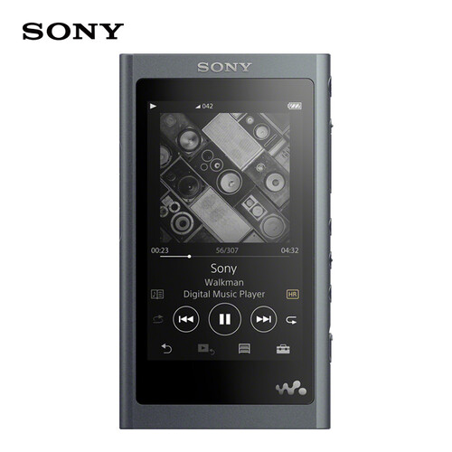 索尼（SONY）NW-A55 Hi-Res高解析度无损黑胶唱片处理器音乐播放器MP3 16GB（灰黑）