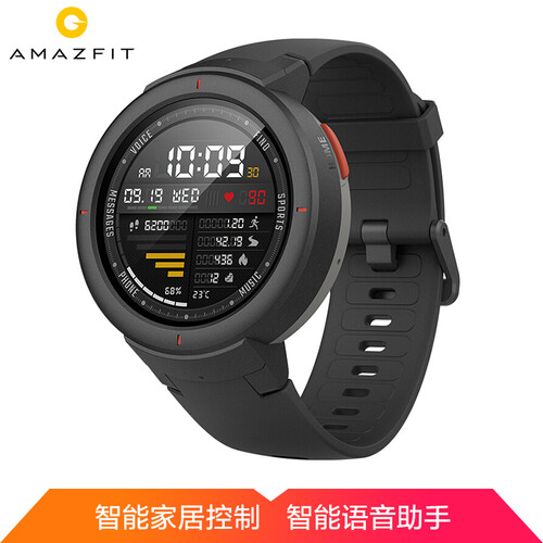 AMAZFIT智能手表华米科技出品 接打电话 小爱语音 智能家居控制 GPS心率 12种运动模式 NFC支付 天际灰