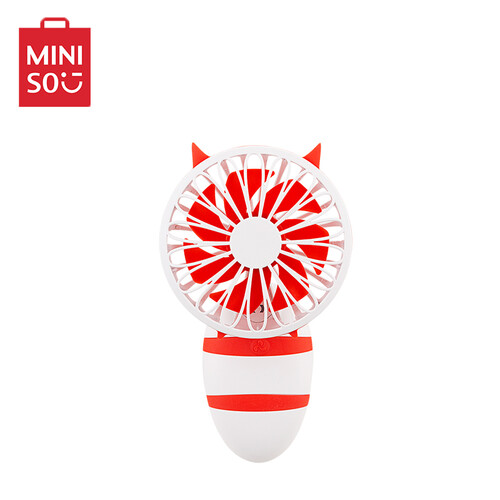 京东超市名创优品（MINISO）迷你变形小风扇 充电式 台式手持二合一 静音办公室桌面学生宿舍便携可爱创意（精灵）