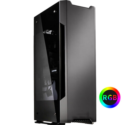 追风者(PHANTEKS) 217E 曜石黑 新概念ITX电竞水冷RGB铝机箱(支持SFX电源/长显卡/2x120水冷/多样式置放)