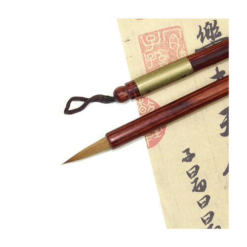 六品堂 文房四宝毛笔纯狼毫书法 写心经文抄经本书法蝇头小楷毛笔 纯狼尾小号湖笔