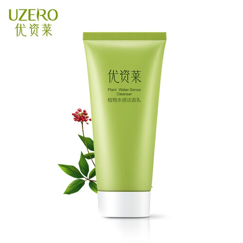 优资莱（UZERO） 优资莱旗舰店植物水感洁面乳女士深层清洁控油去黑头洗面奶120ml
