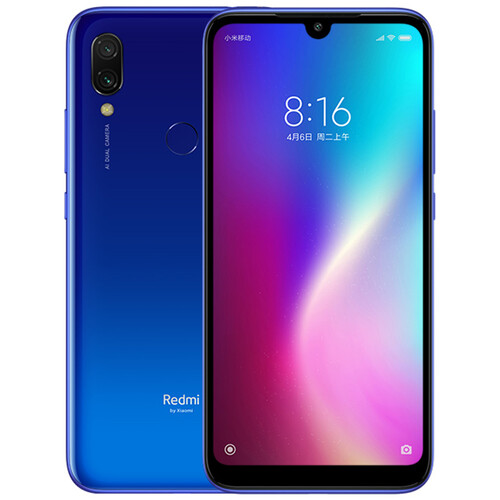 京品手机Redmi 7 4000mAh超长续航 骁龙632 1200万AI双摄 18个月超长质保 AI人脸解锁 3GB+32GB 梦幻蓝 游戏智能手机 小米 红米