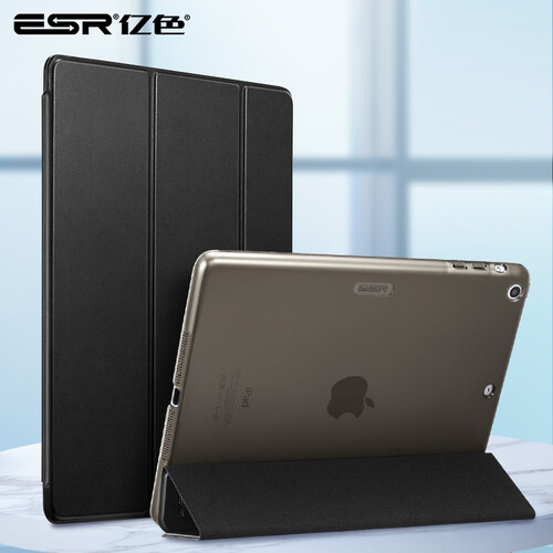 亿色(ESR)苹果iPad Air/5保护套/壳 全包轻薄防摔三折支架皮套 京东自营 悦色系列 黑森林