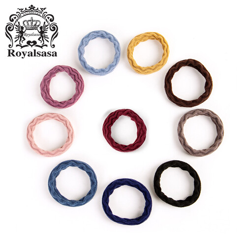 皇家莎莎（Royalsasa）发绳10件套装饰品扎头发皮筋头绳发饰马尾发圈小清新头饰 混色