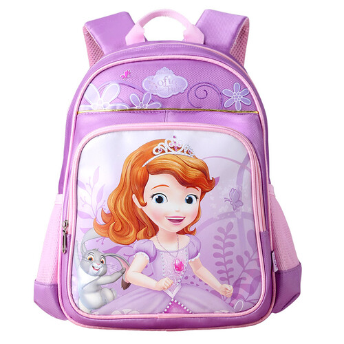迪士尼（Disney）苏菲亚小公主儿童书包女小学生书包 卡通轻便学生双肩背包 紫色 BS6618B