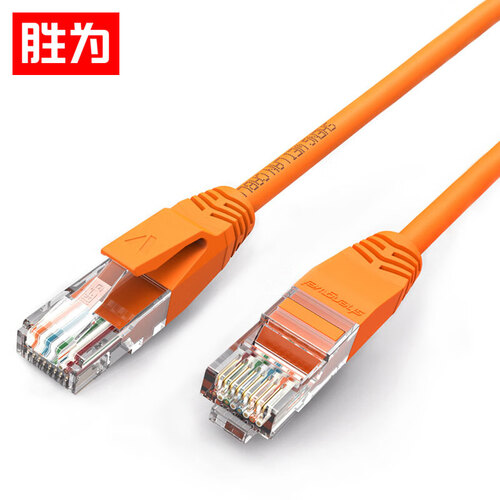 胜为（shengwei）超5类网线 纯铜成品网线 八芯双绞线电脑笔记本网线 RJ45网络跳线 橙色0.5米 LC-2005D