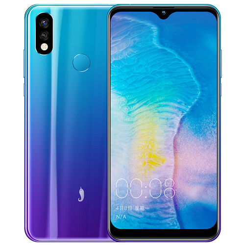 小辣椒 红辣椒8X 4GB+64GB 极光蓝 6.2英寸水滴屏 微信8开 潮流渐变 人脸识别 全网通4G 双卡双待