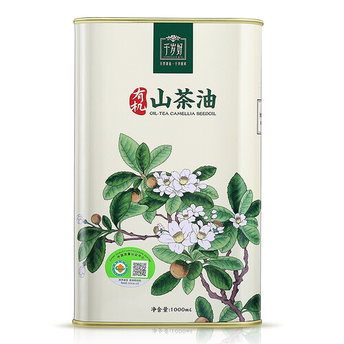 京东超市千岁好山茶油 有机野生油茶籽油 压榨一级食用油1L 适用孕妇宝宝