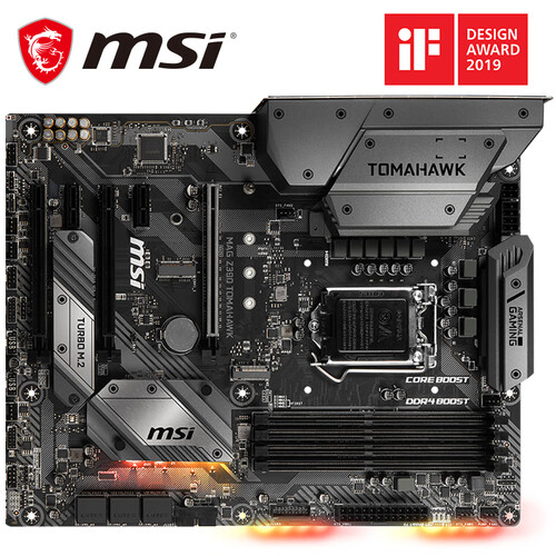 微星（MSI）MAG Z390 TOMAHAWK 战斧导弹主板 支持intel 9代CPU 9600K/9700K/9900K（Intel Z390/LGA 1151）
