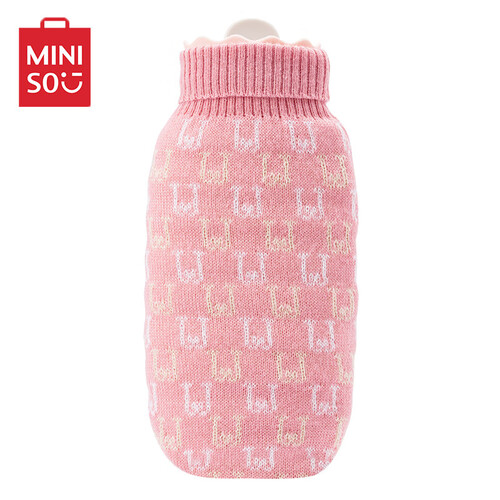 京东超市名创优品（MINISO）热水袋暖水袋注水式热水袋迷你可爱蜜罐大号热水袋（粉色）