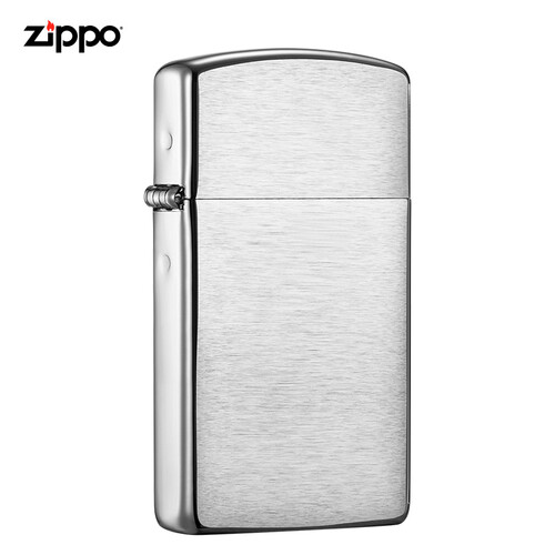 之宝(Zippo)打火机 纤巧沙子 拉丝镀铬1600 煤油防风火机