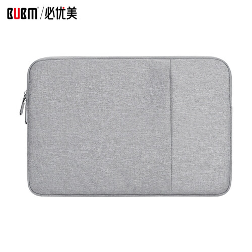 必优美（BUBM) 苹果联想华硕电脑包手提14英寸笔记本13.3英寸男女戴尔电脑内胆 FMBD 灰色14英寸